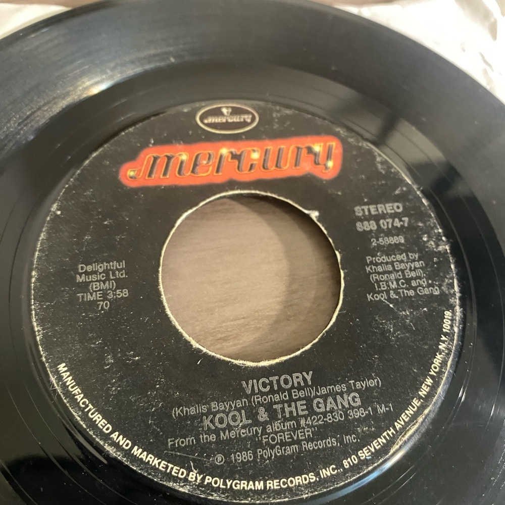 Kool & the Gang - “Victory” 7” Vinyl Single (1986)